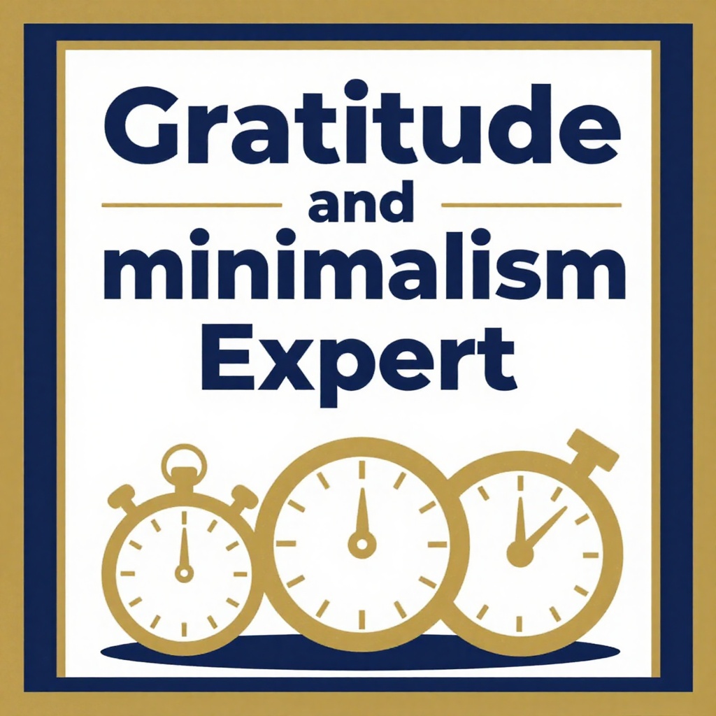Gratitude and minimalism Expert : maximum optimization (written masterclass)
